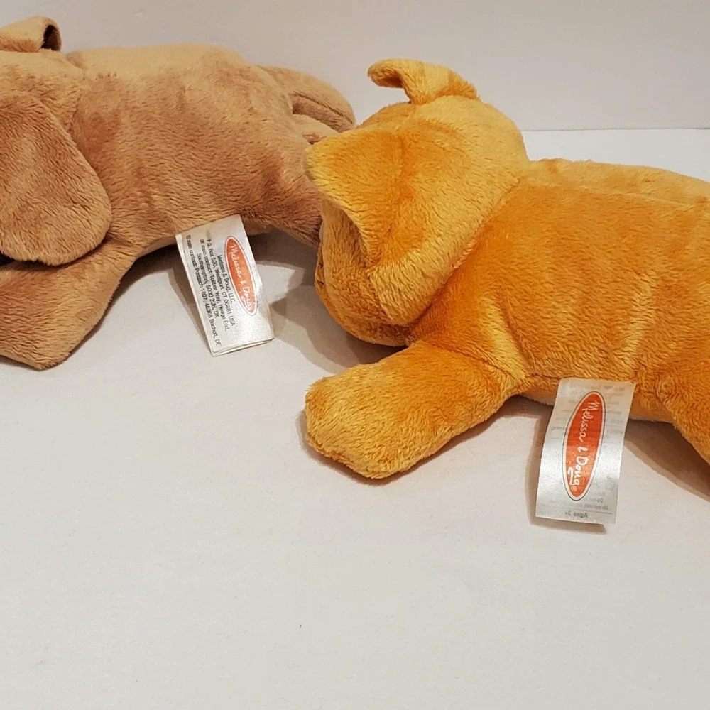 Melissa‎ & Doug Pet Play Set Orange Cat and Brown Tan Dog Plush Replacement